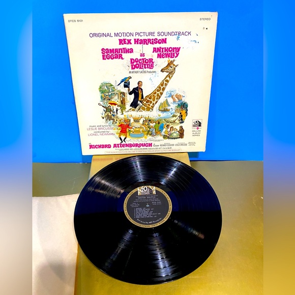 DOCTOR DOLITTLE VTG 1967 ORIGINAL MOTION PICTURE SOUNDTRACK VINYL RECORD & BOOK - Picture 4 of 16